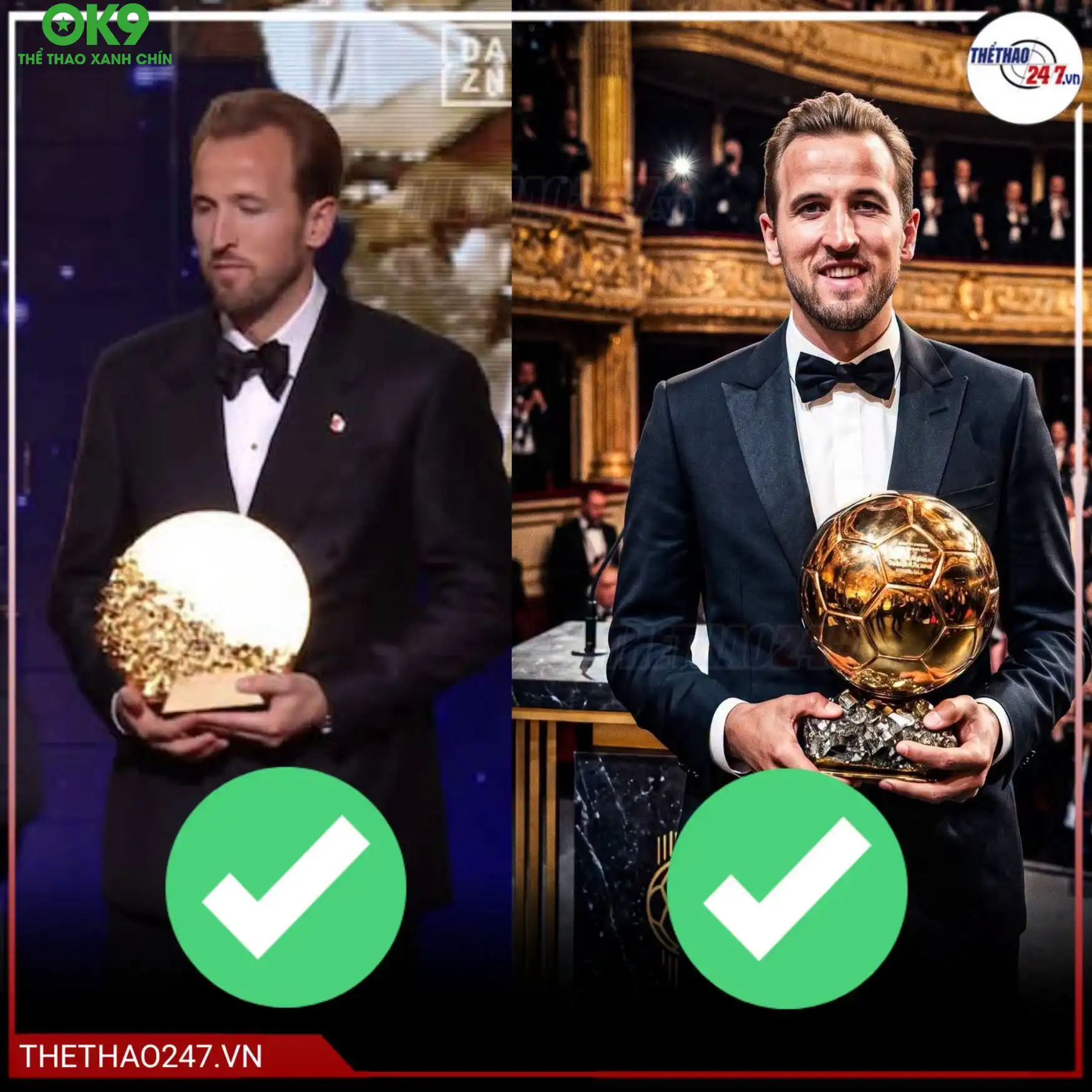 Harry Kane là cầu thủ đầu tiên vừa đoạt Cúp Gerd Muller vừa thắng Quả bóng vàng